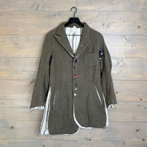 Undercover AW 2004 But Beautiful... Part Parsitic Part Stuffed Wool Coat Small